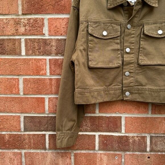 AVEC LES FILLES Denim Jacket sz Medium NWT - Picture 3 of 12